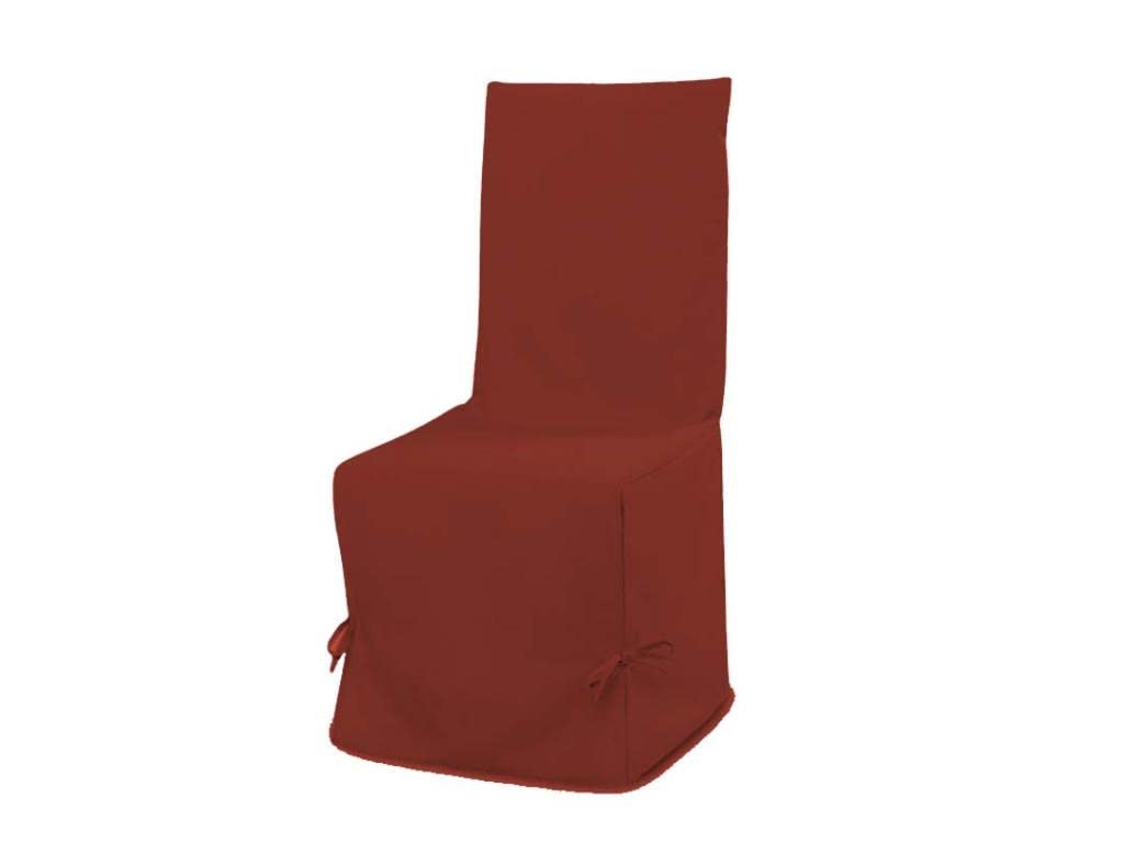 Soleil d'ocre Chaise Panama Cover Cotton Orange 50 x 115 cm