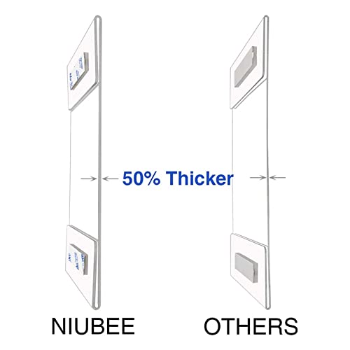 NIUBEE Acrylic Sign Holder 11 x 17 Horizontal Wall Mount Sign Holders