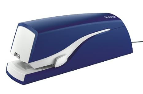Leitz 55330035 Elektrisches Heftgerät, Heftleistung 20 Blatt, blau