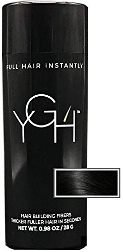 YGH Hair Building Fibers - Conceals Hair Loss in 15 Seconds - 100% Undetectable - 0.98 oz / 28g Bottle - Instantly Thicken Thinning Hair