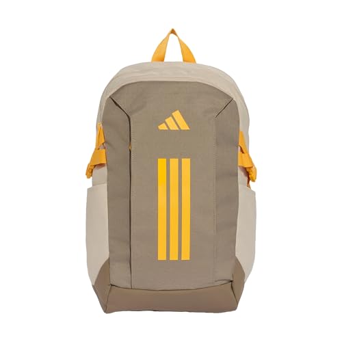 adidas Unisex Power Backpack, Khaki Six/Khaki Three/crew yellow, One Size