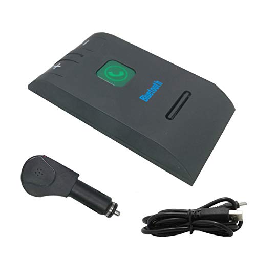 Leyeet 2PCS Speakerphone Hands Free Bluetooth 4.1 Car Kit Handsfree Receiver + Car Charger Music Aux Speaker for Phone Smartphones - Thumbnail 7