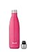 S'well Stainless Steel Water Bottle - 17 Fl Oz - Bikini Pink - Triple-Layered Vacuum-Insulated Containers Keeps Drinks Cold for 36 Hours and Hot for 18 - BPA-Free - Perfect for the Go