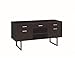 Coaster Home Furnishings - Lawtey - Wood - 5-Drawer Credenza with 2 File Drawers, 3 Top Drawers, Adjustable Shelf, Open Shelved Compartmen and U-Shaped Legs - Home Office - Cappuccino - 801522