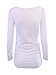 Ecavus Women's Maternity Tops Long Sleeve Clothes Flattering Side Ruched Pregnancy T-Shirt