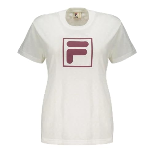 Camiseta Feminina Fila Comfort F-Box Graphic, Off White Gardenia, GG