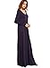 MakeMeChic Women's Casual Loose V Neck Long Sleeve Autumn Maxi Dress