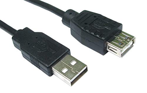 World of Data 3m USB 2.0 Extension Cable -A Male to A Female/High Speed 480Mbps