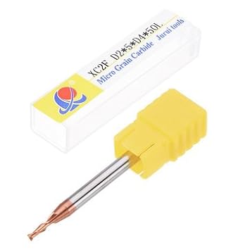 Generic Size:2.0Mm 2 Flutes Tungsten Carbide End Mill Cutter Hrc55 Altin Coating Cnc End Mill Tool
