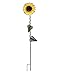 Y&K Decor 39-inch Metal Sunflower Garden Stake Decorative Lawn Stakes Sunflower Outdoor Yard Art Decor