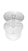 14-1/4 Inch Tall Three Tier Cupcake or Cake Stand with Scalloped Eges Made of Clear Hard Acrylic - Mix and Match Use As a One Tier, Two Tier or Three Tier - Center Tube Is Hollow and Can Be Filled If Desired (1, 2 LB) by Wedding Collection