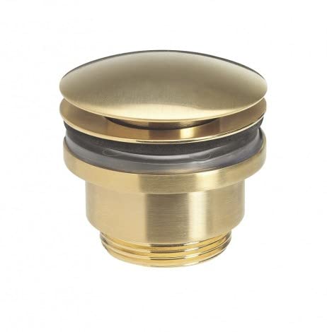 Brushed Brass | Universal Basin Waste | Slotted or Un-Slotted | Brushed Brass Finish