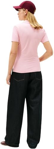 Polo de Manga Curta Feminino Slim Fit, Rosa (Bonita Pink), XL