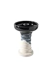 Harmony Bowl for Hookah Black Over White