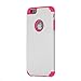 iPhone 6s Plus Case, Lumsing Hard Soft Rubber Hybrid Shockproof Impact Rugged Armor Defender Case Protective Cover for Apple iPhone 6/6s Plus White/Rose