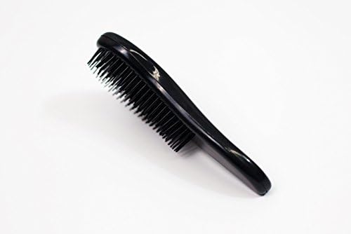 Detangling Brush Glide Through Professional No Pain Dry and Wet Hair Brush (Black)