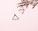 Helen de Lete Simple Geometric Triangle Sterling Silver Stud Earrings for Women