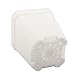 BangQiao 2.70 Inch Square Plastic Flower Pots for Plants, Seedlings, Pack of 12 (White)