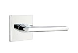 Emtek Privacy Set, Square Rosette, Helios Lever