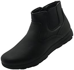 Faranzi Men's Professional Nonslip Comfort Work Black Shoe, Water and Oil Resistant 9 D(M) US