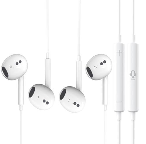 2 Packs Wired Headphones