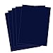 Rozzy Crafts - Navy Blue Heat Transfer Vinyl (HTV) HTV Matte and Smooth - 5 Sheets Each 12 inches by 10 inches - Works with Cricut, Silhouette, and All Other Cutting Machines
