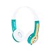 ONANOFF BuddyPhones Explore Non-Foldable, Volume-Limiting Kids Headphones, Built-in Audio Sharing Cable with in-Line Mic, Compatible with Fire, iPad, iPhone, and Android Devices, Green primary