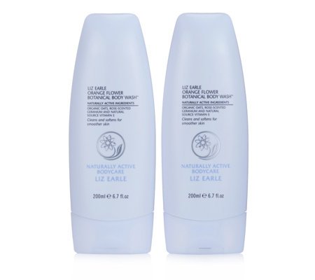 Liz Earle Orange Flower Botanical Body Wash Duo 2 x 200ml