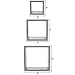 Sorbus Floating Box Shelves — Square Cube Wall Decor Hanging Shelves Decoration — Shelf for Living Room, Bedroom, Trophy Display, Photo Frames