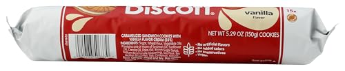 LOTUS BISCOFF SANDWICH COOKIES, VANILLA CREAM, 15 COOKIES PER PACK, 5.29 OUNCE (PACK OF 1)