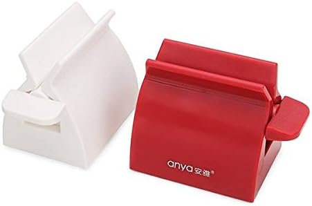 Anya ABS Creative Bathroom Toothpaste Tube Squeezer Multifunction Tube Dispenser ( Purplish Red )