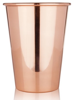 The drunken mule solid copper pint glass, 16 oz.