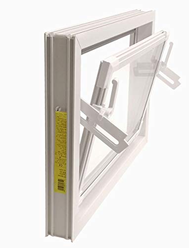 Kellerfenster weiß 50 x 50 cm Einfachglas