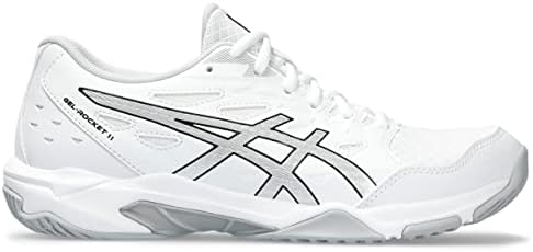 ASICS Women's Gel-Rocket 11 Shoes, White/Pure Silver, price in