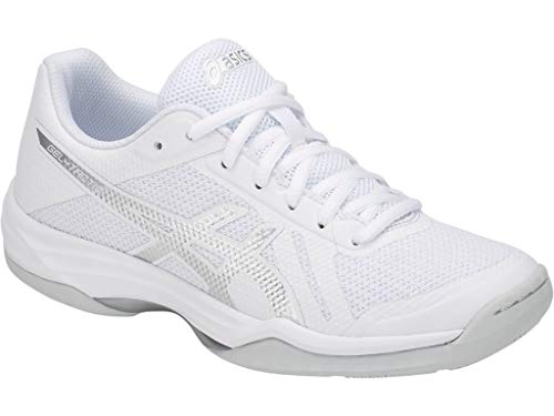 image for ASICS Women's Gel-Tactic 2 Volleyball Shoes, 10M, White/Silver, womens