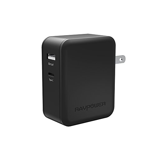 Ravpower 36w usb c fast charger dual usb wall charger f…