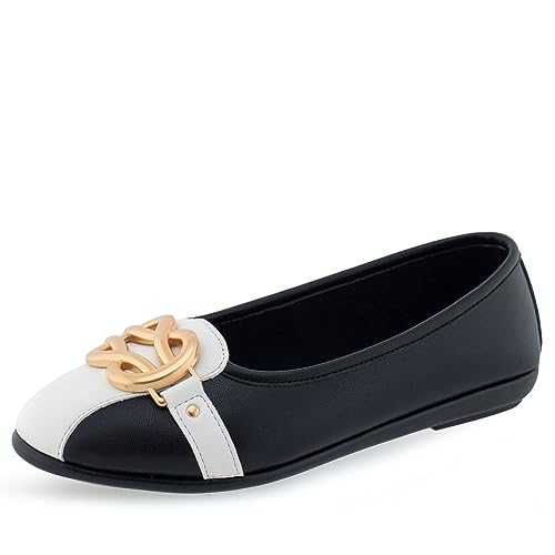 Aerosoles Women’s Big Bet Flat Heel, Black Combo, 7 Wide