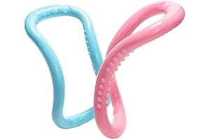 XIAOHONG 2 Pack Yoga Equipment Yoga Ring Pilates Ring Yoga Circles Fitness Sport Home Training Resistance Support Tool Calf Massage, Pilates Circles with Massage Points