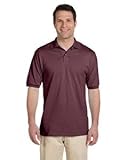 Jerzees 50/50 Men's 5.6 oz. Jersey Polo with Spotshield (Maroon, Medium)