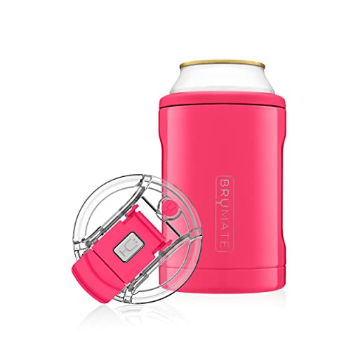 BrüMate Hopsulator DUO - 12oz 2-in-1 Can Cooler + 100% Leak Proof Tumbler with Lid - Double