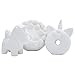 Simperial Squishies, White 3pc Slow Rising squishies for do it Yourself, DIY, Sweet Scented White Stress Reliever, Oddly Satisfying, Soft Anti-Anxiety Toys Children Adults