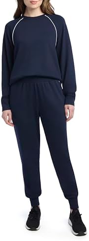 Amazon.com: Danskin 2 pc ~ Crop Top ~ Set Mixed Rib Half Zip And