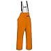 Grundens Men’s Herkules Professional-Grade Bib Pant | Waterproof, Adjustable, Orange, 3X-Large
