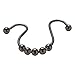 Amazer Shower Curtain Hooks Double Shower Curtain Rings Stainless Steel Rust-Resistant Double Glide Shower Hook Rings for Bathroom Shower Rod Curtains, Set of 12, Bronze- Close to The Gunmetal Color
