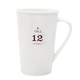 Momugs Classic Style Simple Pure Milk Mug, White Ceramic Coffee Cup, 12 oz