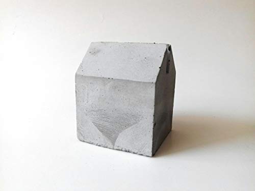 Concrete House Cement Business Card Holder