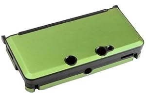 OSTENT Anti-Shock Hard Aluminum Metal Box Cover Case Shell Compatible for Nintendo 3DS Console Color Green