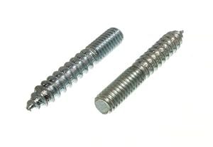BH06761 10 Pcs Steel Dowel Screws Wood To Metal BZP M6 - View #6