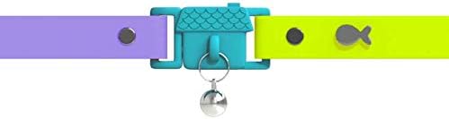 Kittyrama Cat & Kitten Collar - Cat Friendly Award Winner - Soft, Comfortable, Hypoallergenic, with Release Buckle - Seen in Vogue Magazine - Tahiti - Other Styles Available