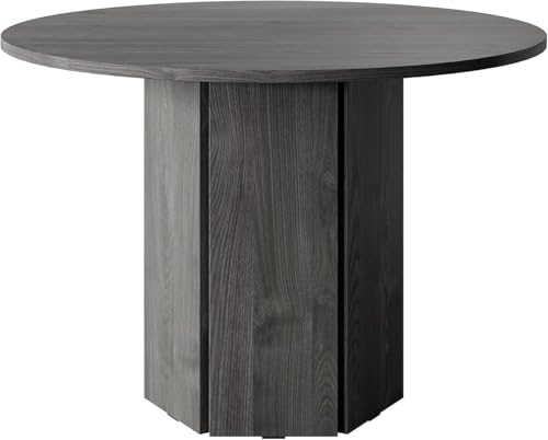 Selsey Hexa Eettafel, gelamineerde plaat, zwart essenhout, 110 cm